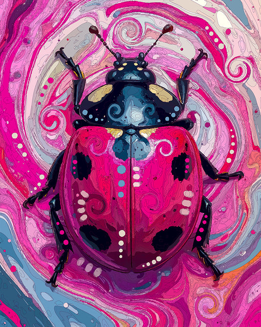 The Breezy Ladybug Mini Print (Ltd. Edition) (100725)