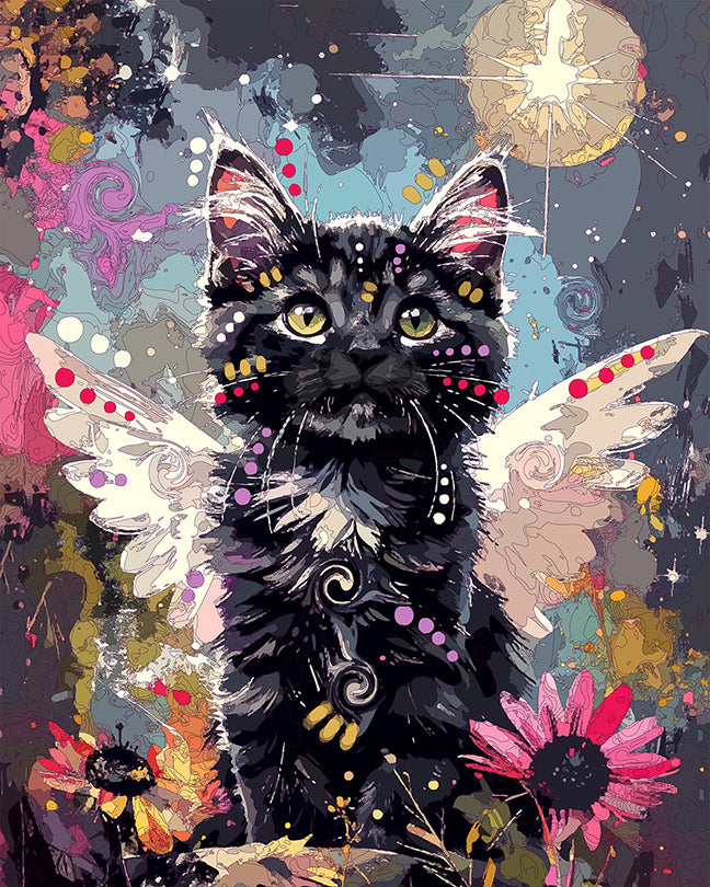 The Brightest Star Little Kitten Angel Mini Print (Ltd. Edition) (091426)
