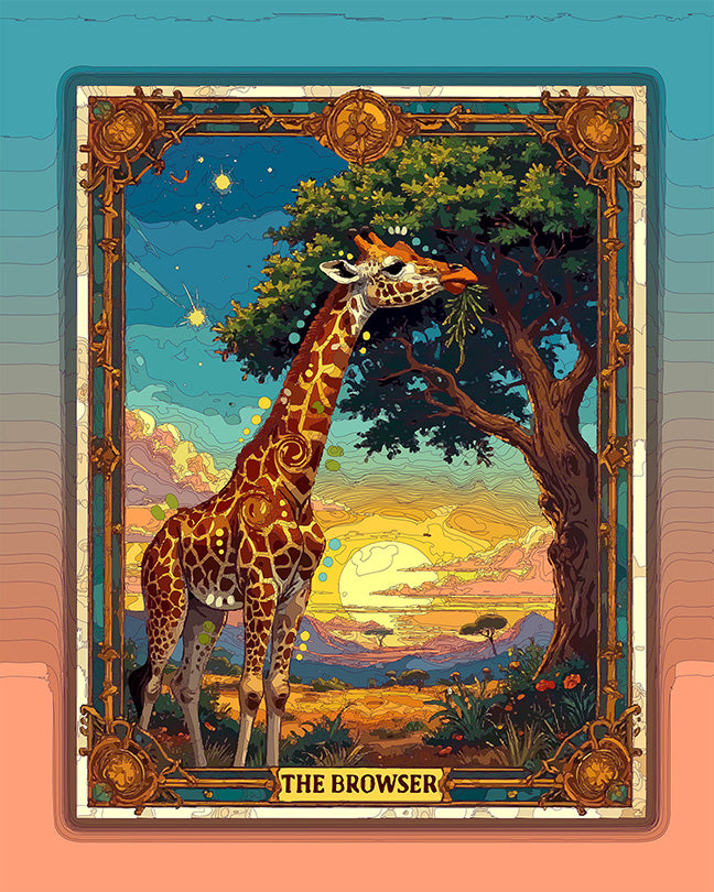 The Browser Tarot Mini Print (Ltd. Edition) (072726)