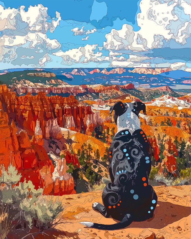 The Bryce Canyon View Pittie Mini Print (Ltd. Edition) (080526)