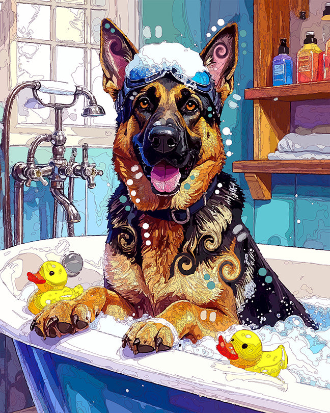 The Bubble Bath Sheppie Mini Print (Ltd. Edition) (110425)