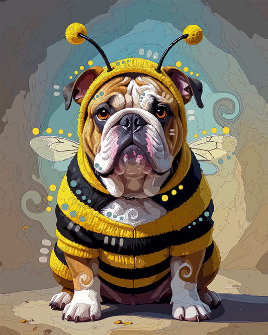 The Bumble Bee Bulldog Mini Print (Ltd. Edition) (010926)