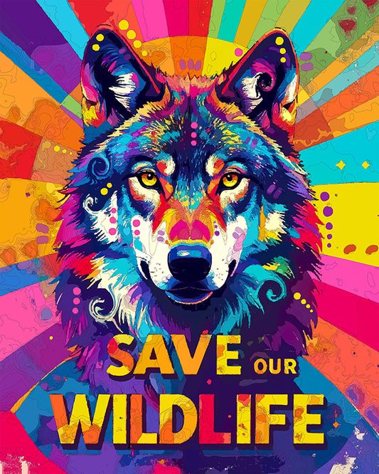 The Burst Of Life Wolf Mini Print (Ltd. Edition) (072125)