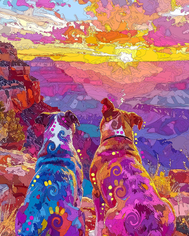 The Canyon Sunset Pits Mini Print (Ltd. Edition) (110425)