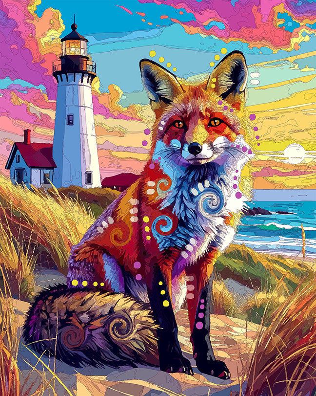 The Cape Cod Fox Mini Print (Ltd. Edition) (081926)
