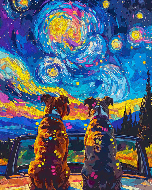 The Car Hood Starry Pitties Mini Print (Ltd. Edition) (030326)