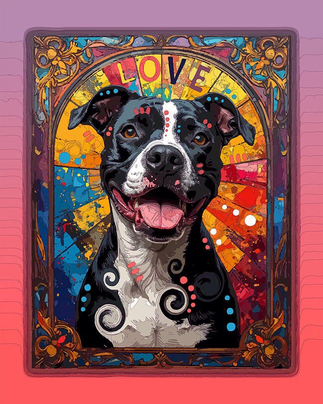 The Cathedral Love Pittie Mini Print (Ltd. Edition) (071026)
