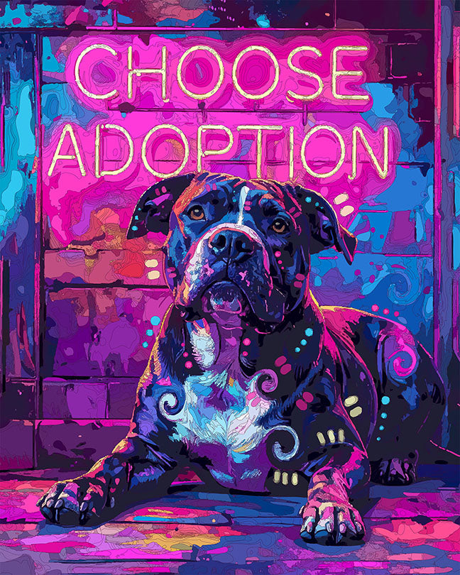 The Choose Adoption Neon Dreamer Mini Print (Ltd. Edition) (033026)