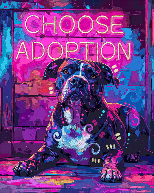 The Choose Adoption Neon Dreamer Mini Print (Ltd. Edition) (033026)