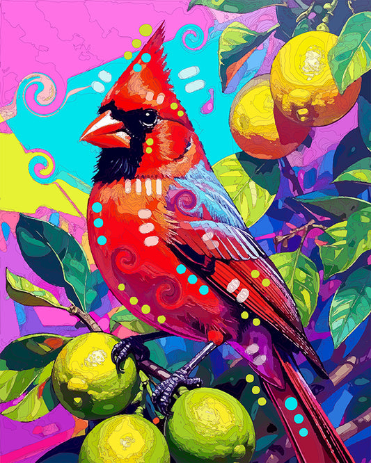 The Citrus Cardinal Mini Print (Ltd. Edition) (082525)