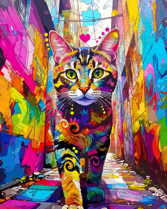 The City Dwelling Tabby Mini Print (Ltd. Edition) (101625)