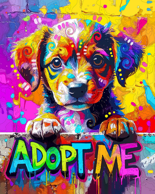 The City Mutt Pup Mini Print (Ltd. Edition) (081525)