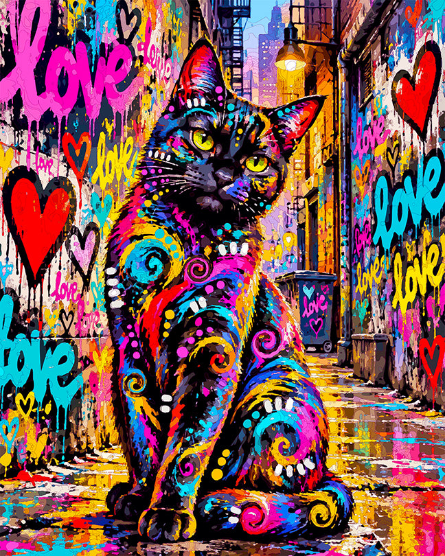 The City Of Love Cat Mini Print (Ltd. Edition) (092826)