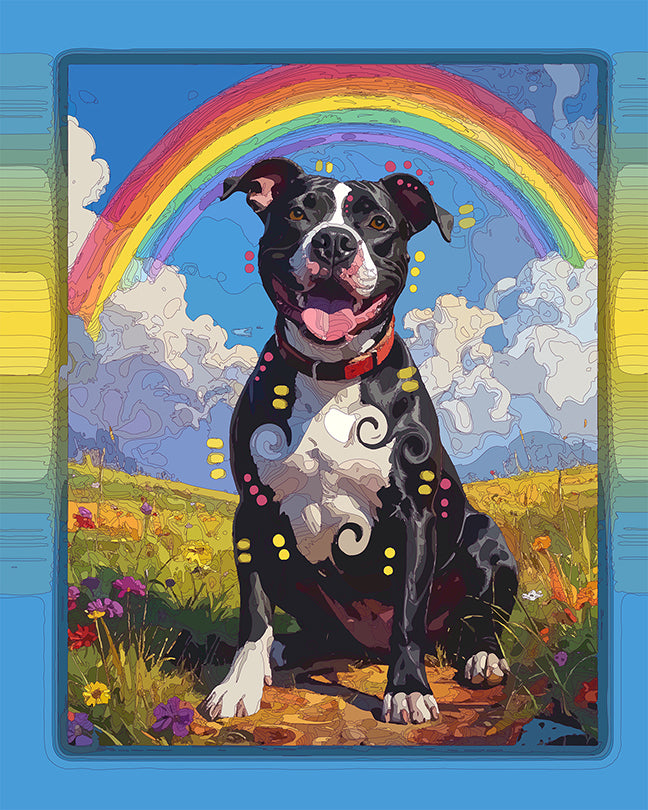 The Clearing Rainbow Pittie Mini Print (Ltd. Edition) (070626)
