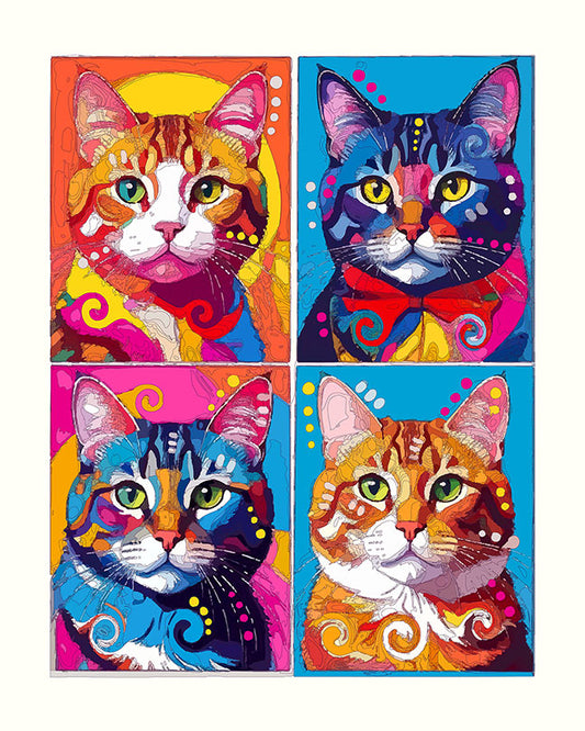 The Color Factory Cats Mini Print (Ltd. Edition) (031226)