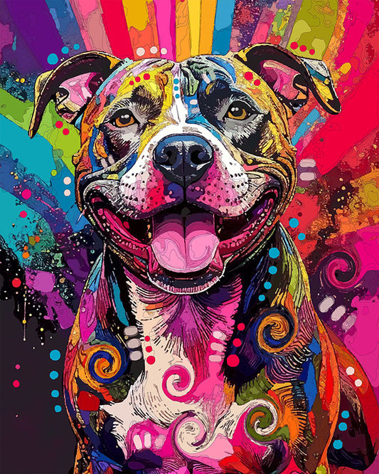 The Color Spark Pittie Mini Print (Ltd. Edition) (050426)