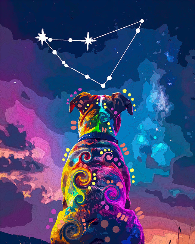 The Constellation SERIES Capricorn Pit Mini Print (Ltd. Edition) (091626)