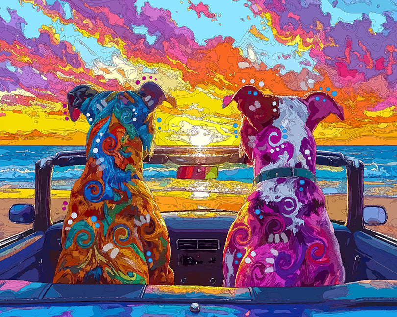 The Convertible Beach Pitties Mini Print (Ltd. Edition) (111025)