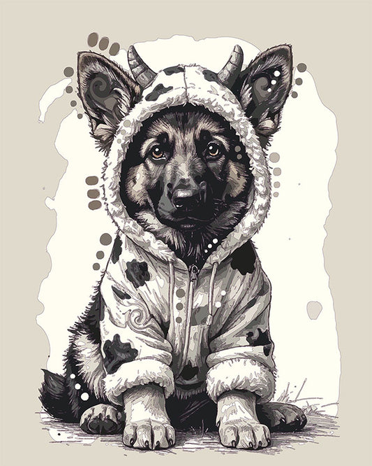 The Cow Costume Little Shep Mini Print (Ltd. Edition) (012326)