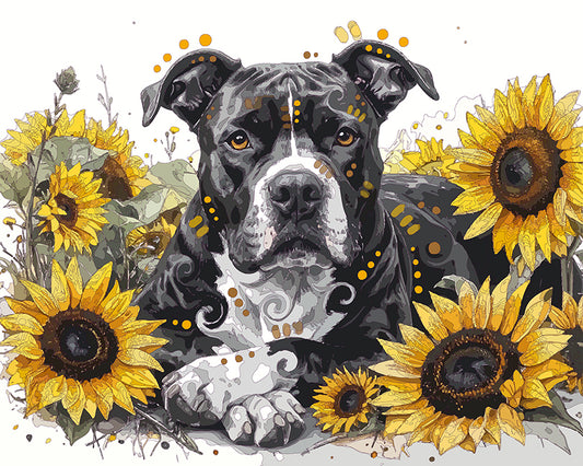 The Cross Paw Sunflower Pit Mini Print (Ltd. Edition) (123025)