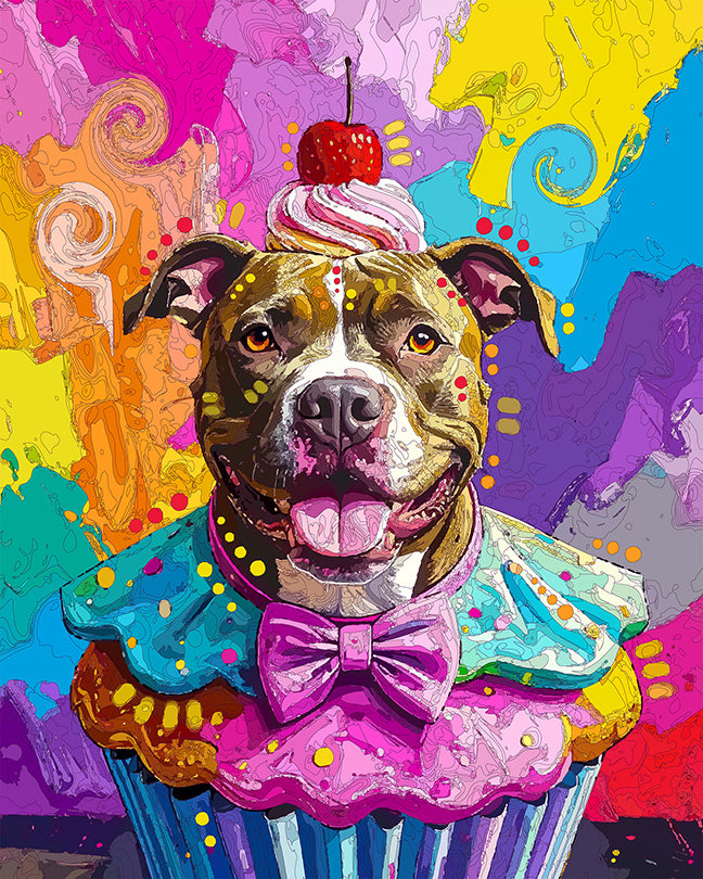 The Cupcake Costume Pittie Mini Print (Ltd. Edition) (101425)