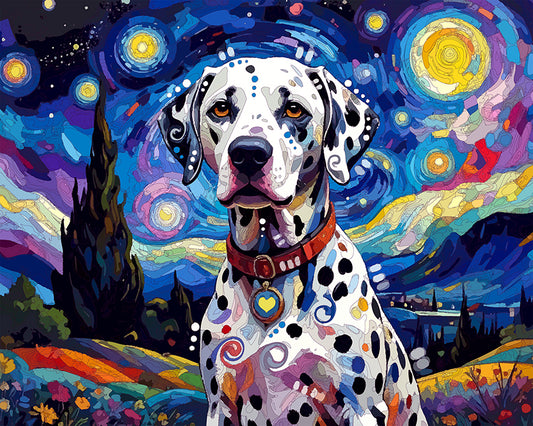 The Dalmatian Starry Night Mini Print (Ltd. Edition) (122325)