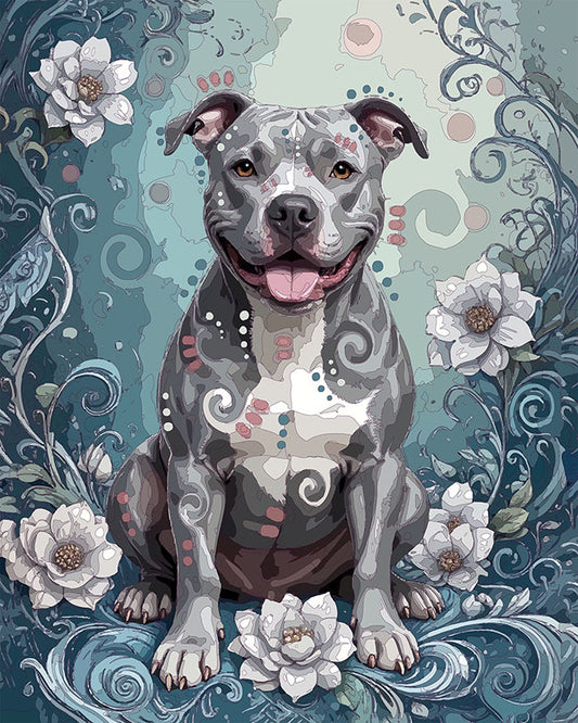 The Dashing Passion Pittie Mini Print (Ltd. Edition) (111125)