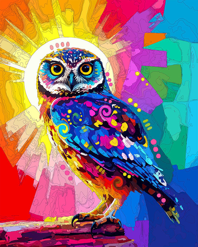 The Daybreak Little Owl Mini Print (Ltd. Edition) (080425)