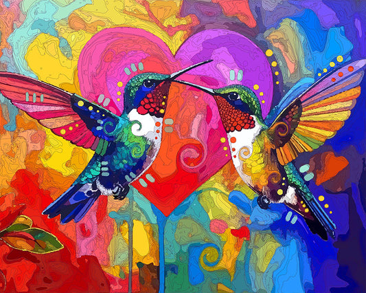 The Daybreak Love Hummingbirds Mini Print (Ltd. Edition) (032726)