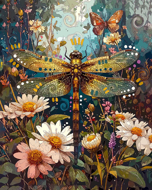 The Deep Forest Dragonfly Mini Print (Ltd. Edition) (031926)