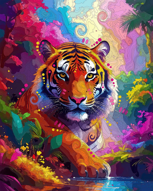 The Deep Trance Tiger Mini Print (Ltd. Edition) (071625)