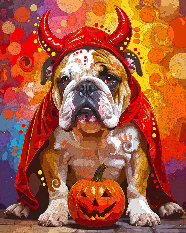 The Devil Costume Bulldog Mini Print (Ltd. Edition) (090325)