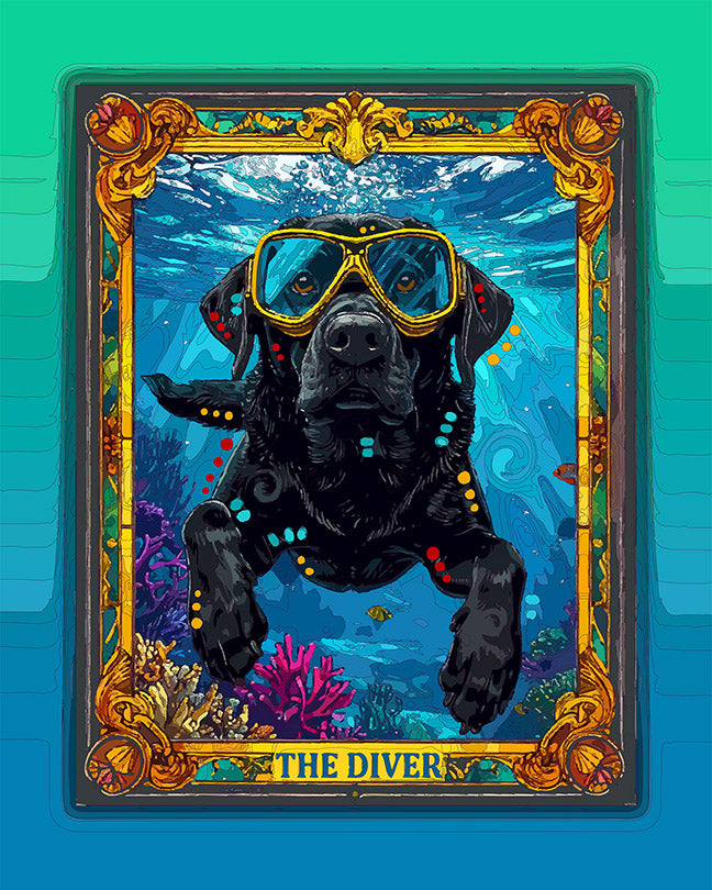 The Diver Tarot Mini Print (Ltd. Edition) (081026)