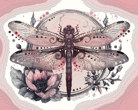 The Dragonfly Blush Mini Print (Ltd. Edition) (021126)