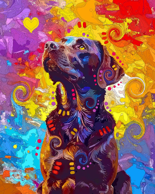 The Dreaming Choco Lab Mini Print (Ltd. Edition) (030926)