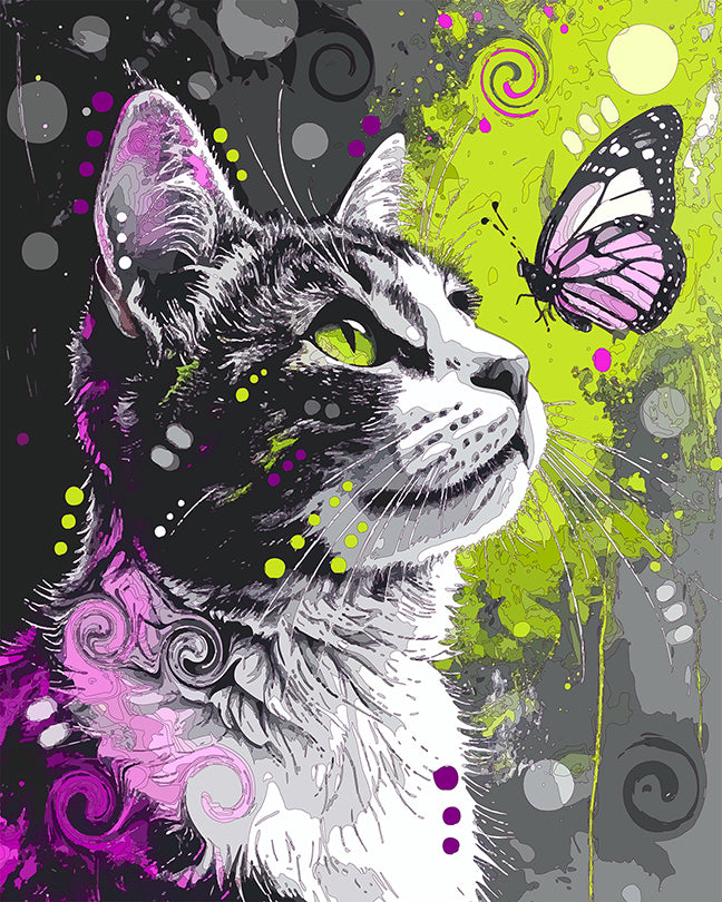 The Dreamy Cat Encounter Mini Print (Ltd. Edition) (092225)