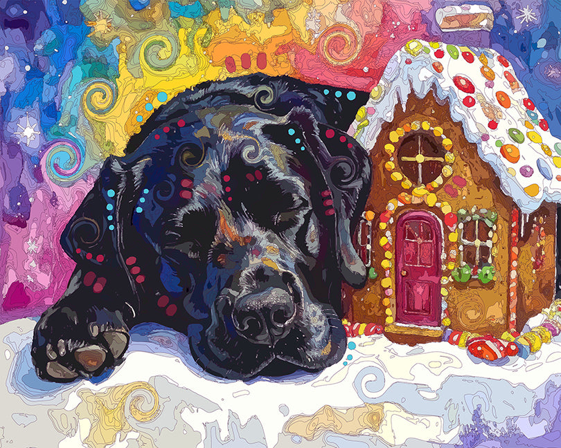 The Dreamy Gingerbread Lab Mini Print (Ltd. Edition) (121025)