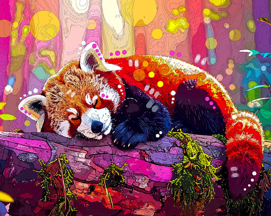 The Dreamy Red Panda Mini Print (Ltd. Edition) (073125)