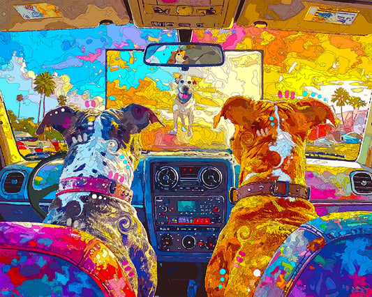 The Drive In Pittie Date Mini Print (Ltd. Edition) (091025)