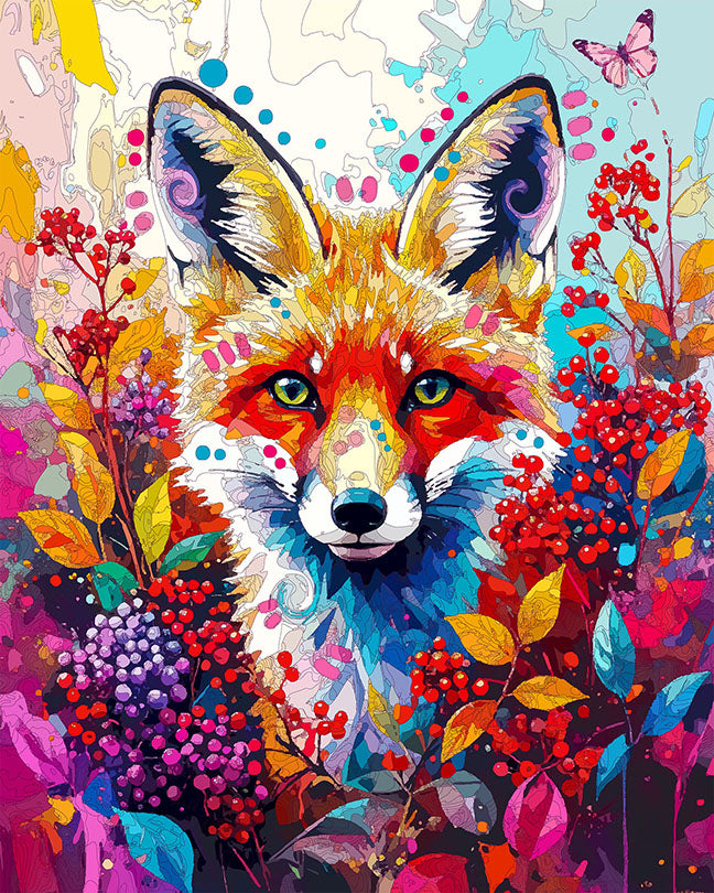 The Elderberry Fox Mini Print (Ltd. Edition) (080425)