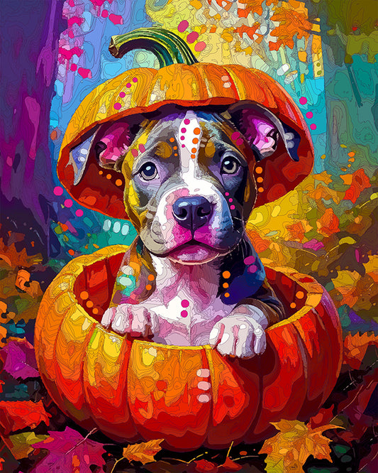 The Emerging Pumpkin Puppy Mini Print (Ltd. Edition) (100325)