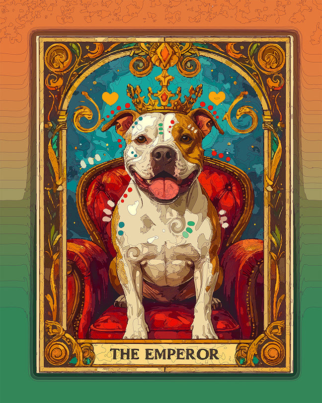 The Emperor Tarot Mini Print (Ltd. Edition) (072326)