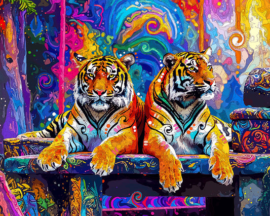 The Endangered Malayan Tigers Mini Print (Ltd. Edition) (072225)