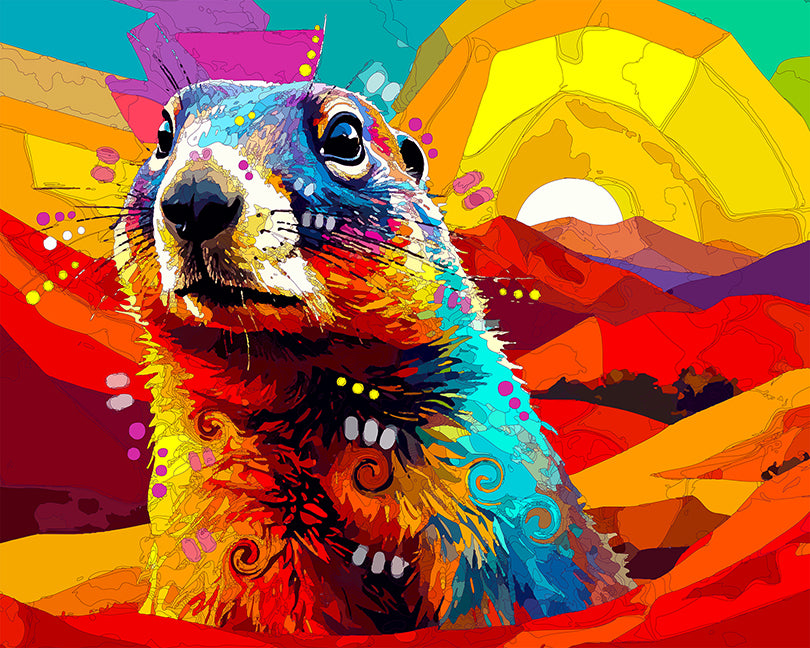 The Endangered Mexican Prairie Dog Mini Print (Ltd. Edition) (080525)