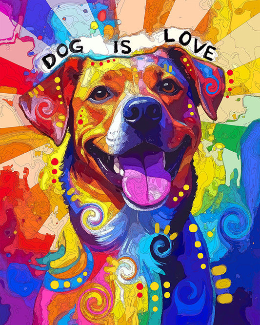 The Excited Dog Is Love Mini Print (Ltd. Edition) (031826)
