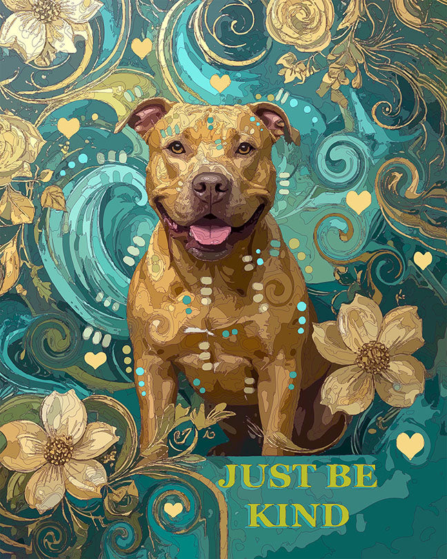 The Faith And Kindness Pittie Mini Print (Ltd. Edition) (111925)