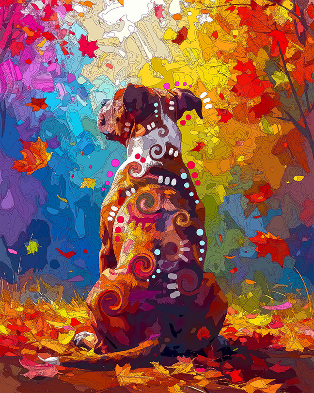 The Fall Down Pittie Mini Print (Ltd. Edition) (090826)