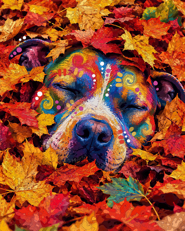 The Fall Hide Pittie Mini Print (Ltd. Edition) (091526)
