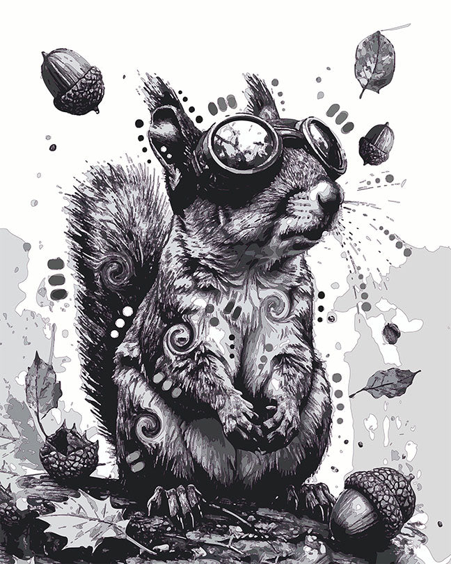 The Falling Acorns Mini Print (Ltd. Edition) (040926)