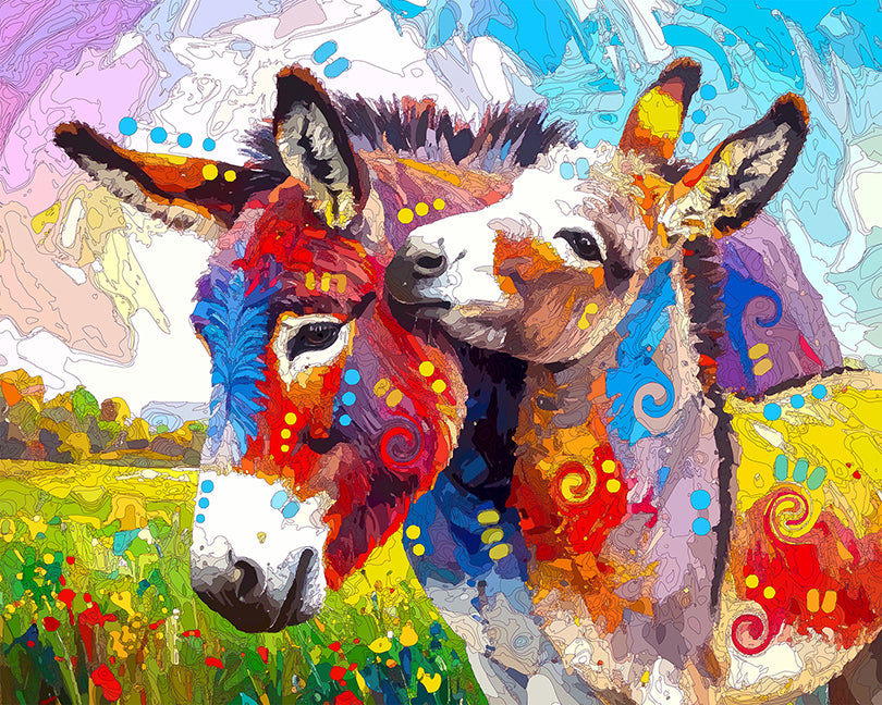 The Field Donkeys Mini Print (Ltd. Edition) (080525)